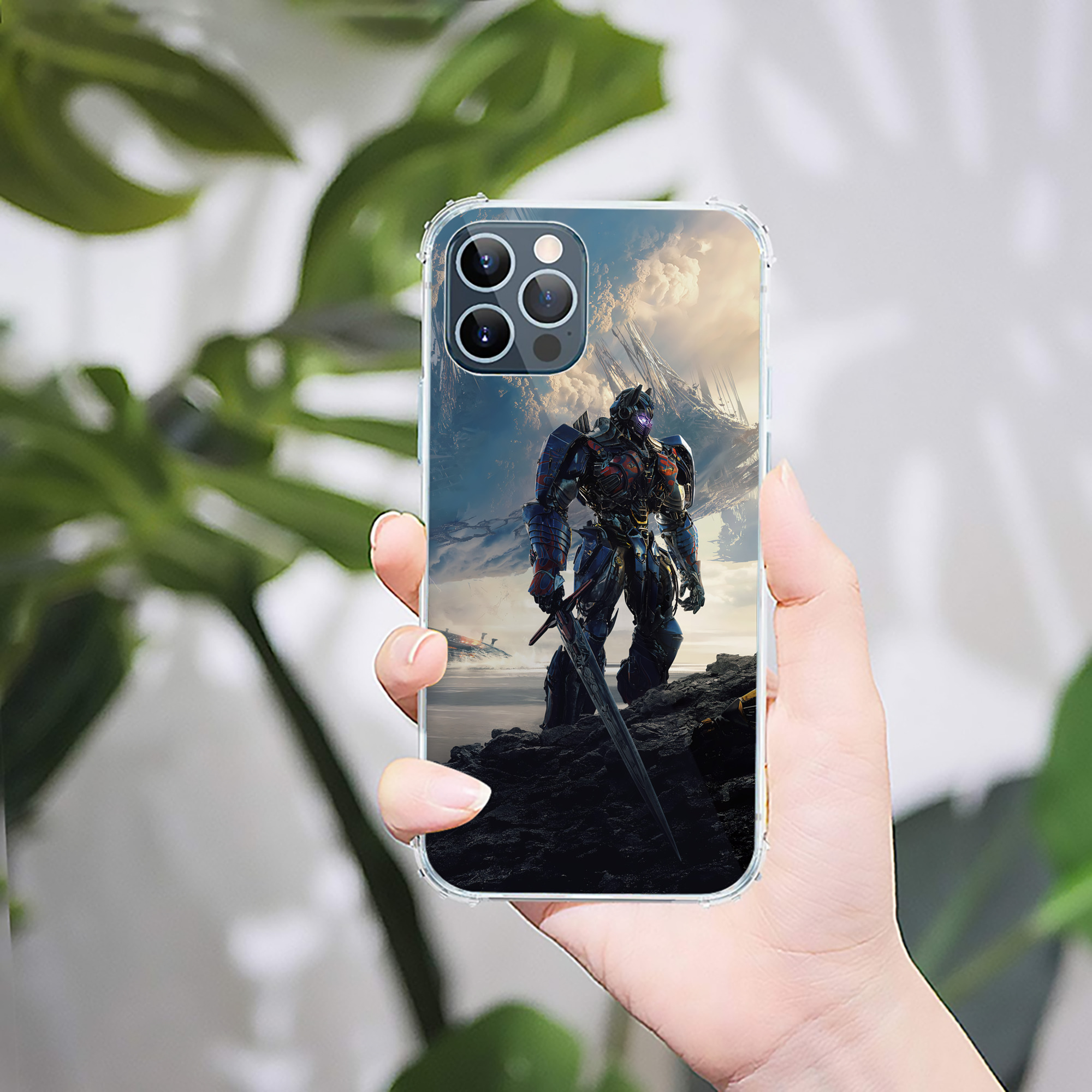 （画像用） Transformers トランスフォーマー 【iPhone 12シリーズ対応】透明スマホケース（クリアソフトケース）